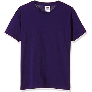 Fruit of the Loom Origineel T-shirt voor kinderen, Paars (Violett), 9-11 jaar