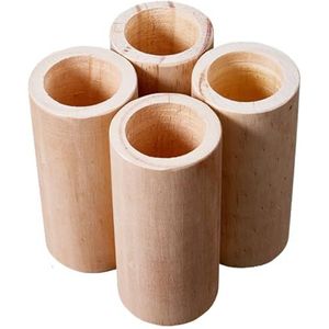 Meubelverhogers - Houten Risers - Cylindrisch - 4 Stuks - Verhoogt Hoogte 5-15 cm