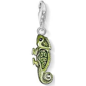 25 Sterling Zilveren Bedelhanger, Groene Emaille Gekko Kameleon Hagedis Charme Hangers For Sieraden Maken Ketting Armbanden