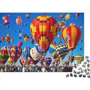 Hot Air Balloon Impossible puzzel, behendigheidsspel voor het hele gezin, kleurrijk legspel, ballonnen voor volwassenen, 300 stuks (40 x 28 cm)