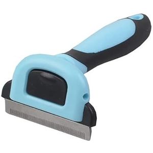 DYLIJU Harken Hond Haar Remover Kat Borstel Grooming Tools Huisdier Kammen Afneembare Clipper Attachment Huisdier Trimmer Kammen Gereedschap hond verzorging borstel (Kleur: Blauw, Maat: L)