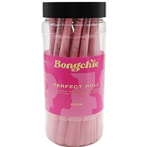 BONGCHIE Perfect Roll Roze, 50 stuks conische voorgedraaide kokers, 109mm roze King Size Kegels