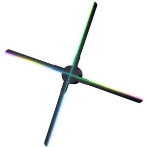 52cm Naked Eye 3D Hologram Projector Fan 552LED Display Holografische Lichtbeeldborden Speler Muurgemonteerde Reclamemachine