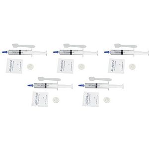Thermische Geleidende Pasta, Veilig Betrouwbaar Breed Toepasbaar Giftig Metaalvrij Sterke Hechting 5 Stuks Koelpasta voor Chipset (10ml, 0.53oz)