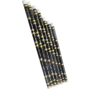 Bamboefluit 7-toonsfluitset Zevendelig Bamboefluit Opblaasinstrument Één Zwarte Dwarsfluit bamboe fluit Traditionele