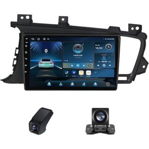 Android 13 Autoradio geldt voor Kia Optima 3 K5 TF 2010-2015 9 inch Touchscreen Autoradio met Wireless Carplay Android Auto GPS Bluetooth FM/RDS Radio WIFI+Telecamera Achterkant(NF-2)