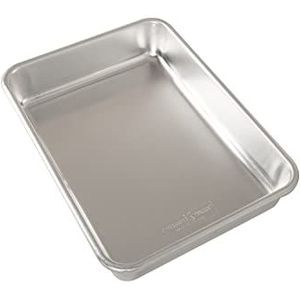 Nordic Ware Naturals 9"" x 13"" rechthoekige cakepan, natuurlijk aluminium bakblik met superieure warmtegeleidbaarheid, premium bakvormen gemaakt in de VS, zilver