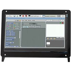 voor RaspberryPi-scherm, 7 inch 1024 * 600 HDMI-scherm IPS touchscreen met houder voor Raspberry Pi (plastic houder)