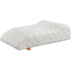 liebling 194489 Premium aderkussen met visco-toplaag (microvezel dubbel doorgestikt) ca. 40 x 68 x 16,5 cm, wit