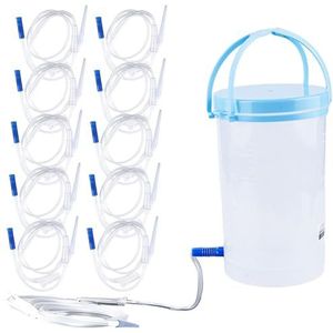 Complete Klysma voor Darmreinigingsset - 1200 ml Klysma-emmerkit - Inclusief 1 Katheter en 10 Katheterpunten van 25 cm