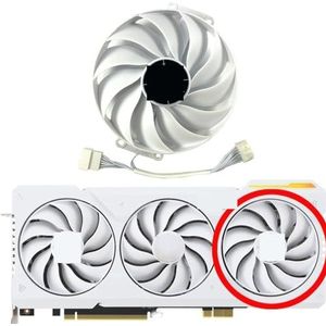 Vervangende ventilator voor ASUS GeForce RTX4070ti 4070tiS TUF WHITE OC grafische kaart(Right fan)