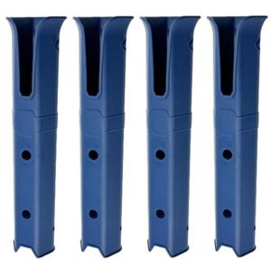 Harilla 4 stuks Hengelhouder Beugel Stand Hengelrek voor Garage Truck Kajak Jacht , Blauw