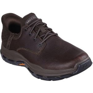 Skechers USA Men's Men's Respected-Garrett Loafer, Red Brown, 11.5