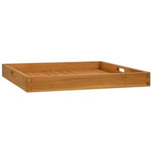 vidaXL Dienblad 60x60 cm massief teakhout