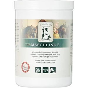 Mühldorfer Masculine E, 750 g, bevordert de spieropbouw, voor een ontspannen en krachtige spieren, dopingvrij, aanvullende voeding voor paarden en ponys