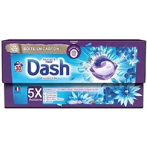 Dash Wasmiddel Capsule Envolée d'Air All-in-1 Pods, doos met 30 capsules