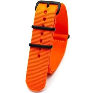 KemEng Nylon horlogeband 18-24mm vervangende polsband met pin gesp, 24mm, Nylon