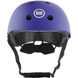 BHR 837 URBAN Elektrische scooter- en scooterhelm - CE-goedgekeurde stadshelm voor kinderen en volwassenen - Helm voor fiets, MTB, BMX, skateboard, schaatsen - Mat Blauw, M