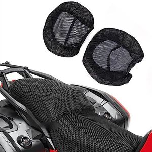 MKYOKO Motorfiets Antislip 3D Mesh Stof Bekleding Ademend Waterdicht Kussen Voor D&ucati Multistrada V4 S V4S 2021 2022 2023 -