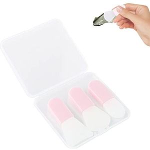 Mini Make-up Spatel,3-delige applicatorborstels voor lipmasker - Hairless Moisturizers Applicator Tools voor Modder, Clay Masque, DIY, Bodylotion en BB CC Cream Suphyee