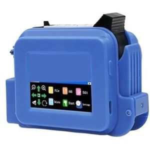 Blauwe 12,7 mm draagbare mini-handheld thermische inkjetprinter Tekst Barcode Afbeelding Batchnummer Datum Label Coder,Soepele werking(With 2 ink)