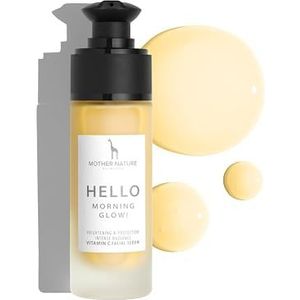 Mother Nature Cosmetics Vitamine C Serum - Veganistische Gezichtsserrum met Anti Aging Formule met Hyaluronzuur en Bakuchiol - 30 ml - Intensieve Gezichtsverzorging, Effectief Tegen Rimpels