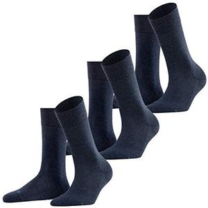 FALKE Damessokken London Sensitive 2-pack Maat: 35-38; Kleur: Navy Blue Melange 6499, Navy Blue Melange (6499), 39-42 EU