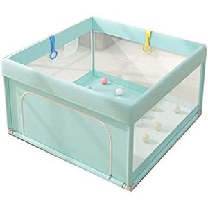 Babybox Grote activiteitenbox met ademend gaas geschikt voor babypeuters met ronde rits deurbox wasbare box (maat: 120x120cm)