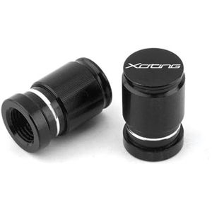Voor KYMCO XCITING 250 300 350 400 400S 500 DownTown 125 300i Bandenventielmotor Hoogwaardige wieldoppen voor bandenventielen Luchtdichte afdekkingen(ZWART)