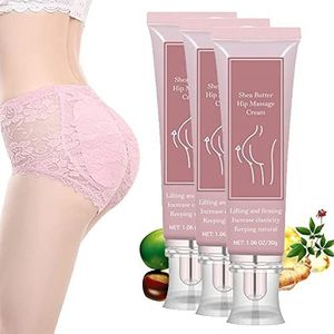 Reshape + Butt Enlarger Enhancement Cream, Bigger Buttock Firm Massage Cream for Women, Sexy Hip Up Cream, Helps Lift and Promotes Growth for Bigger Booty (3 pcs)