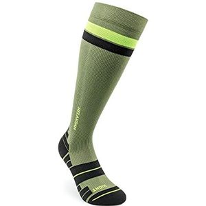 Relaxsan 800 Sport Socks (Groen/Geel, 3S) – Sokken met sportcompressie met Dryarn vezel voor maximale prestaties
