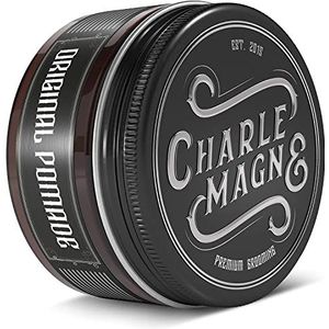 Charlemagne Premium Original Pommade op Waterbasis - Perfecte Glans - Ideale Sterke Hold - Haarstyling Was voor Mannen en Heren - 100ML - Haarwas Pomade Gemaakt in Duitsland - Nobele geur - Sterke Hold