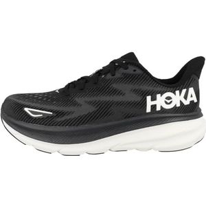 HOKA ONE One M Clifton 9 Sneakers voor heren, zwart/wit, 43 1/3 EU, zwart wit, 43.50 EU