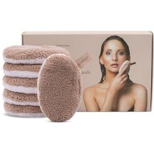 waschies Wasbare make-up- en reinigingspads, herbruikbaar, diep reinigen met water, huidvriendelijk, hypoallergeen, super soft ""Gold Edition"" set van 6