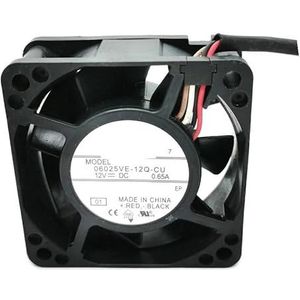 06025VE-12Q-CU 6025 12V 0.65A computerbehuizing koelventilator 60 * 60 * 25mm 2410ML-04W-B86 laptop warmte skin 06025UE-12M-CU(06025UE-12M-CU)