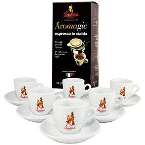 18 Aromagic Pads + Espressotassen - Caffè Barbera