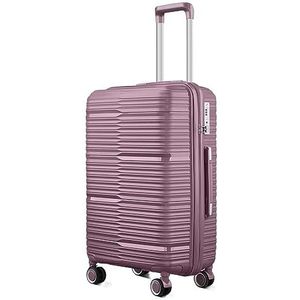 Reiskoffer Handbagagekoffer Bagage Onverwoestbare Hardshell Uitbreidbare Spinnerbagage Met TSA-slot 20/24/28in Handbagage Trolleykoffer (Color : Purple, Size : 28in)