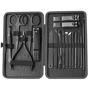 Manicure Nagelknipper Set Nagelvijl Scherpe Oor Lepel Vingernagel Teennagel 18 Stuks