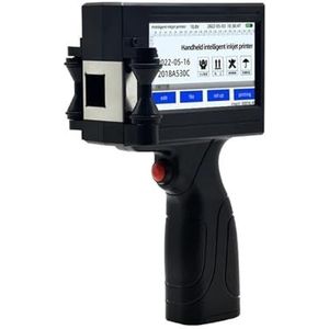 Draagbare inkjetprinter, klein, productiedatum, houdbaarheid, batchnummer, codeermachine, kleurloos printen Lichtgewicht en handig(1 printer 2 ink)