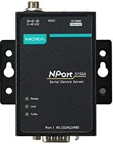 Moxa - NPORT APPARAATSERVER - Netwerkadapter - Zwart - 12-48VDC (RJ45/LAN (1x))