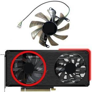 Voor PNY voor GeForce RTX3060 3060ti XLR8 REVEL EPIC-X Dual Fan grafische kaart vervangende ventilator(Left fan)