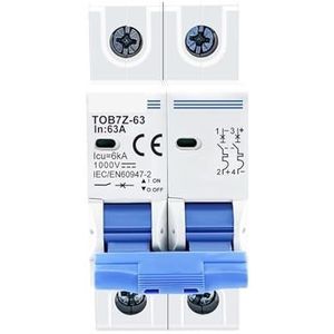 2P DC 1000V Solar Mini Circuit Breaker 3A 6A 10A 16A 20A 25A 32A 40A 50A 63A DC PV Systeem (16A)