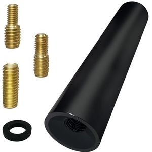 iFrego Autoantenne, 5 cm, universele autoantenne, kort, dakantenne, auto met sterke FM/AM/DAB ontvangstfunctie, mini-antenne auto met schroeven M4.0 M5.0 M6.0, zwart