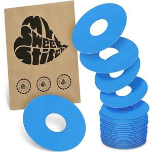 MySweetStitch - 25 x KatheterPatch, Katheterplakker met sterke hechting, Infusiepleister voor insulinepomp-infusieset (bijv. MiniMed, T:slim en Medtronic Guardian), Blauw