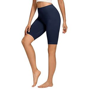 Libella Fietsbroek voor dames, korte leggings, katoen, hoge taille, shorts, ondoorzichtig, zomer, sportshorts, kleurrijk, 4165, 1 stuk donkerblauw, S