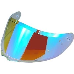 Motorhelm vizier lens, Helmvizier, geschikt for SH 526SP Helmlens Helmzonnevizierlens Accessoires (blauw)(Aurora Blue)