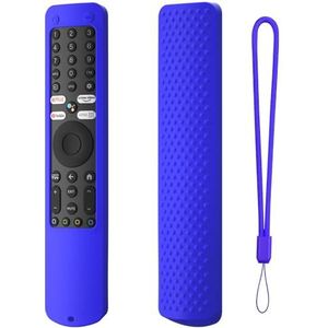 voor Xiaomi XMRM-ML Afstandsbediening Siliconen Hoesje, Afstandsbediening Siliconen Beschermende Huid Sleeve Anti-Drop met Lanyard voor Xiaomi XMRM-ML Afstandsbediening (Blauw)