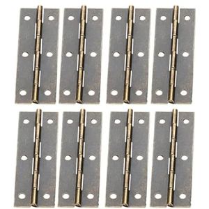 8 Stks Opvouwbare Butt Scharnieren Antiek Brons Metalen Scharnier voor Deuren Ramen Meubels Kast Kast Houten Dozen met Schroeven 60x20mm