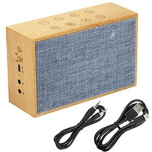 Houselyla Wooden Sleep Sound Machine, White Noise Machine HD Stereo Dual Speakers en Bas met 37 Non Looping Soothing Timer and Memory Function Sleep Sounds Therapy for Baby Kids Adult