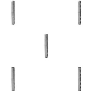5 Set Van Mannen Vrouwen Haarstyling Kam Kappers Haarknippen Kammen Handheld Fijne Brede Tand Haarborstel Supply Voor Barbershop Zwart